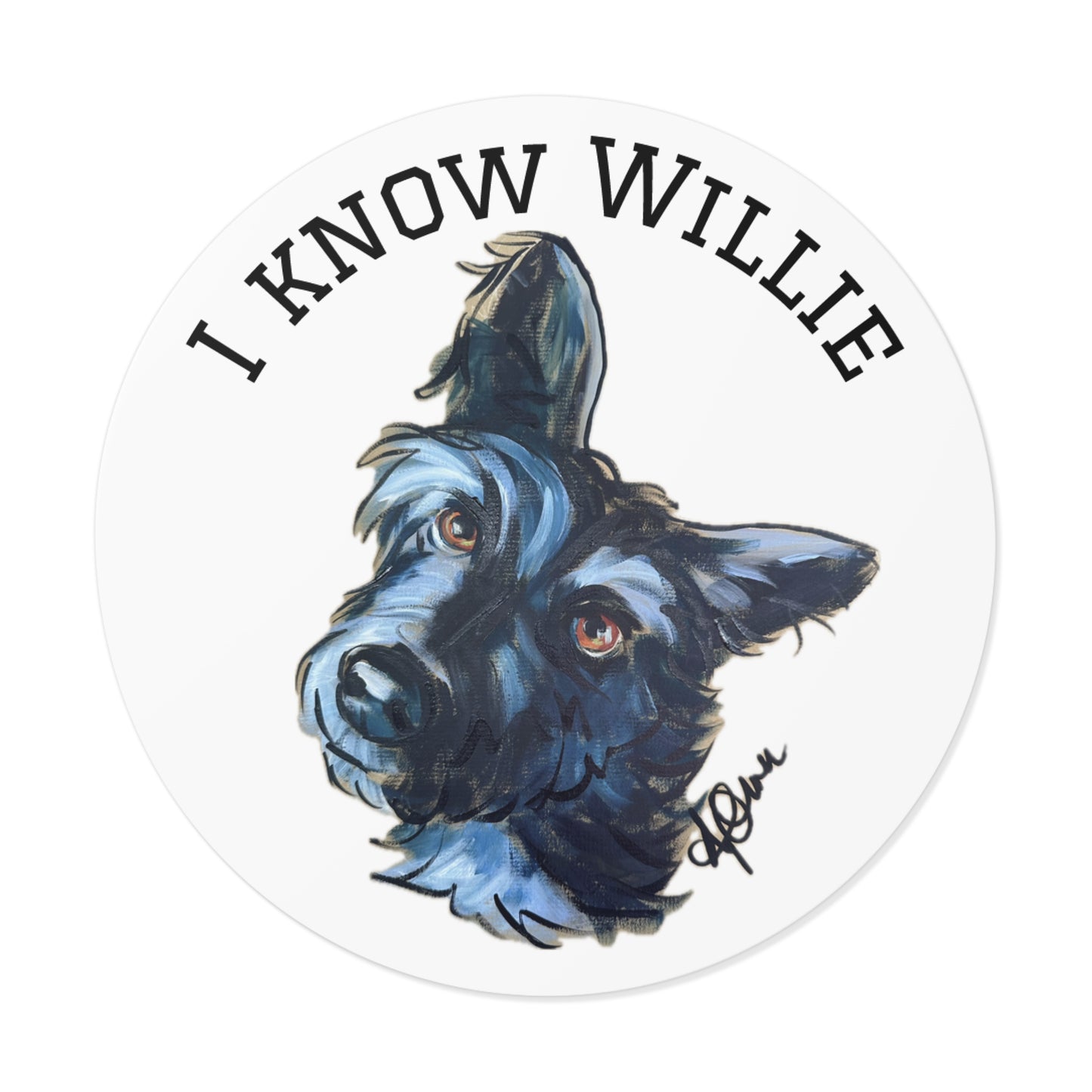Custom Design Pet Caricature Portait Sticker
