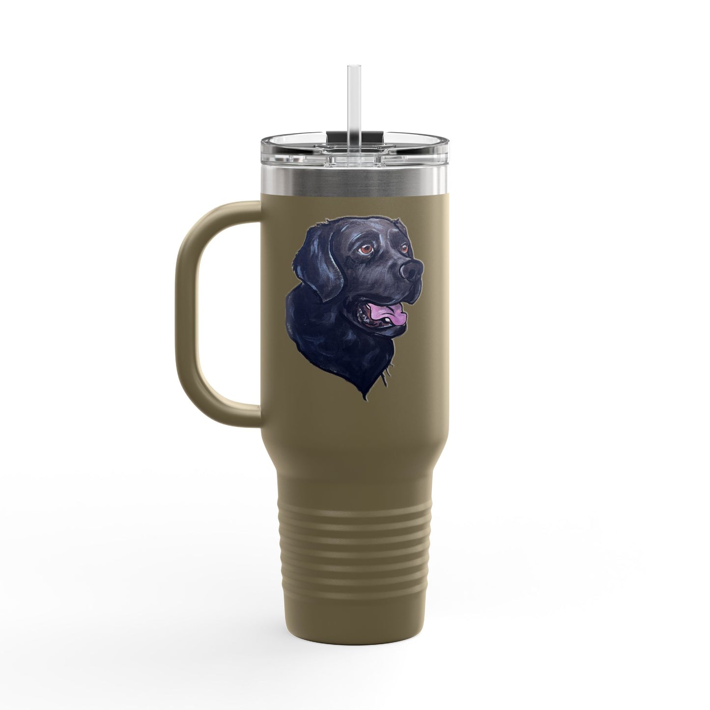 Personalized Dog Lover's Insulated Travel Mug, 40oz - Perfect for Coffee, Tea, Gifts for Pet Owners, Dog Lovers