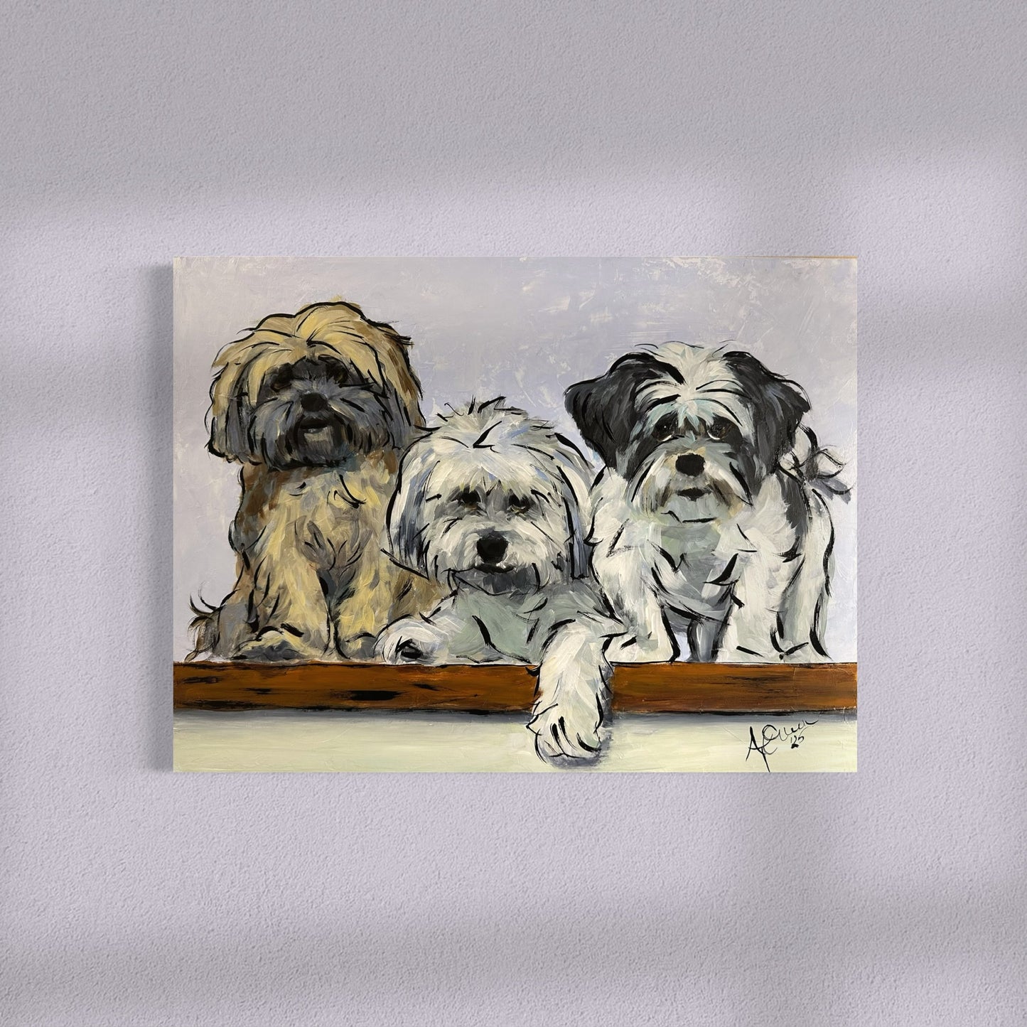 Cutstom Caricature Portraits on Gesso Board