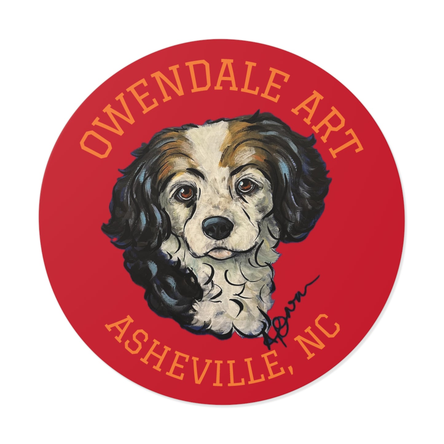 Owendale Art | Asheville, NC Logo - 4" Vinyl Sticker