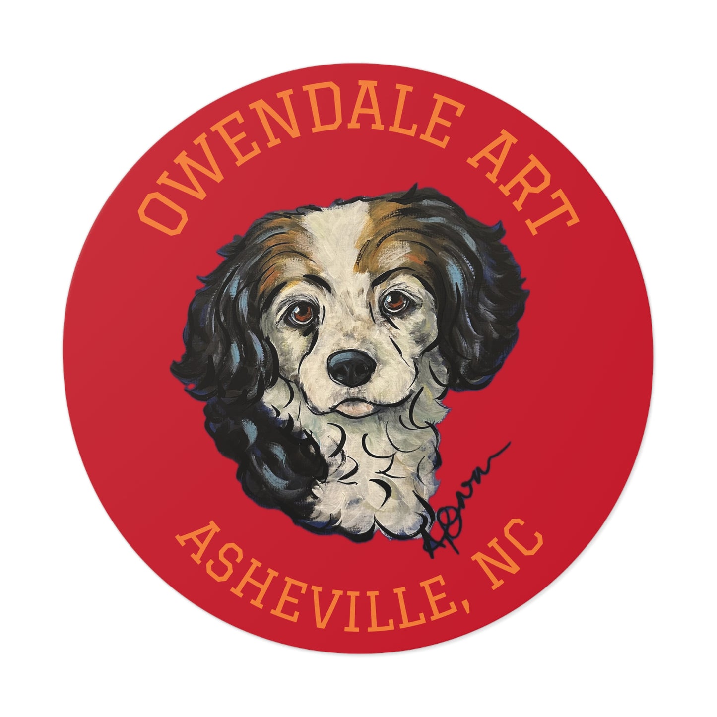 Owendale Art | Asheville, NC Logo - 4" Vinyl Sticker