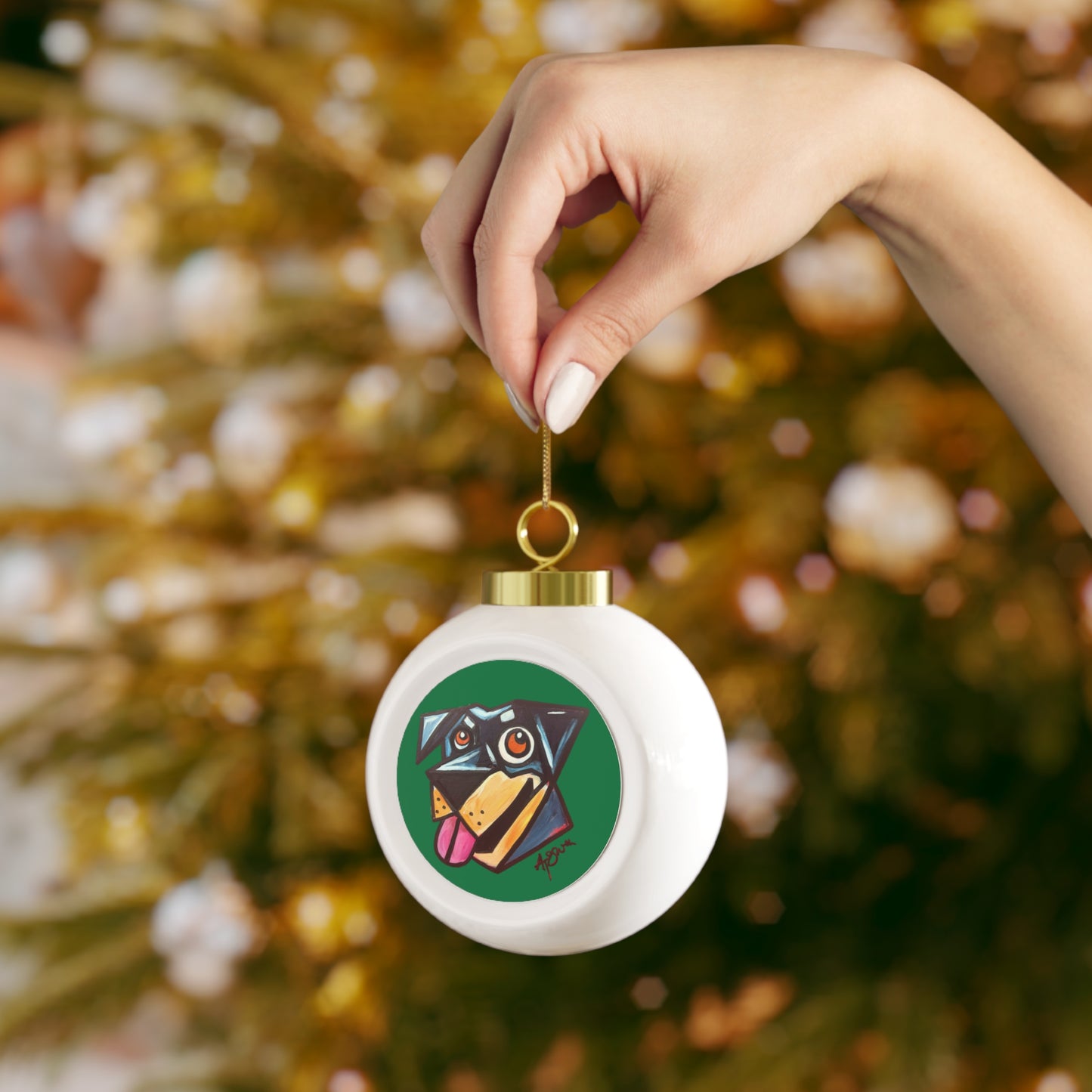 Custom Design Pet Caricature Christmas Ornament
