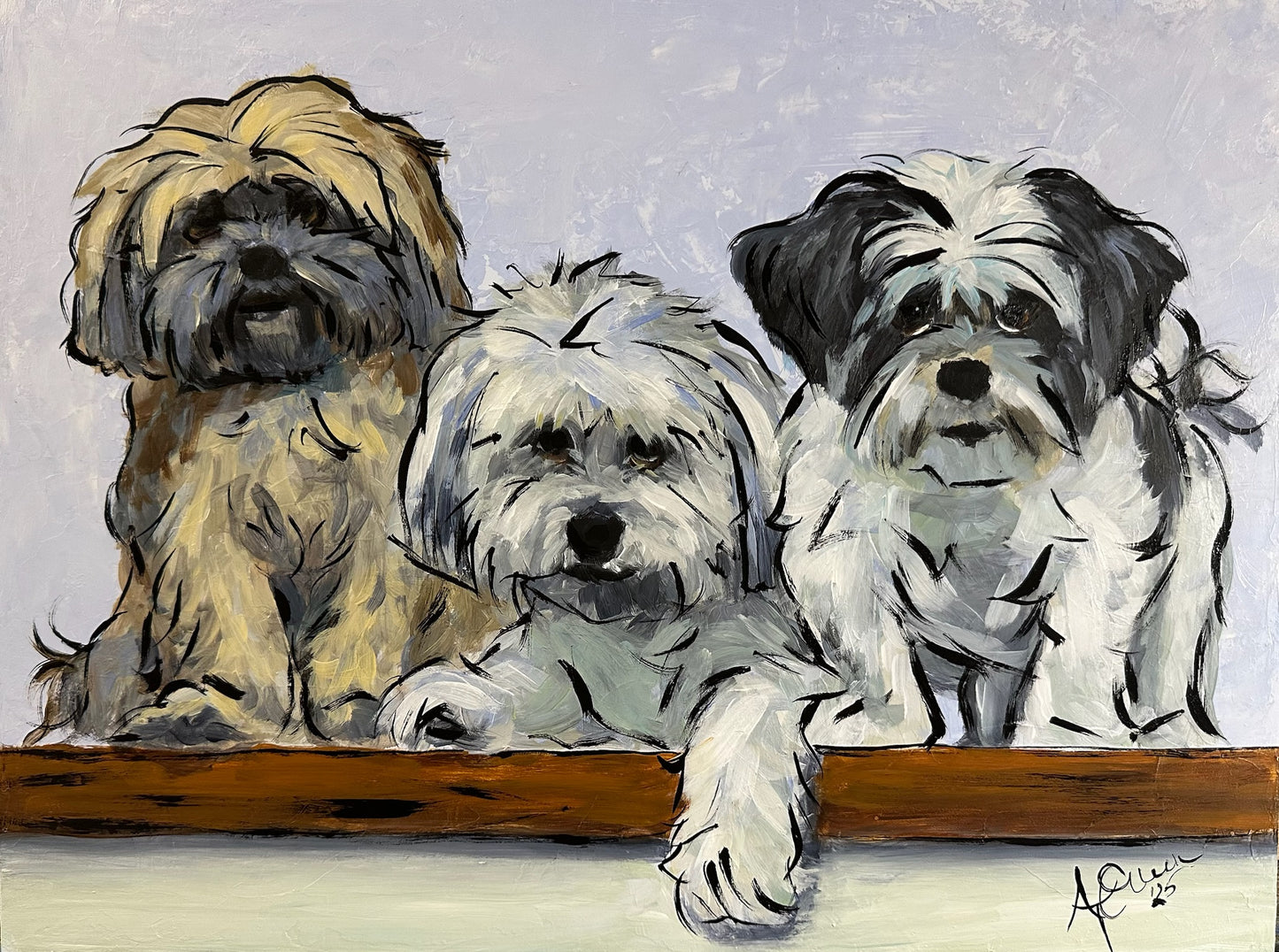 Cutstom Caricature Portraits on Gesso Board