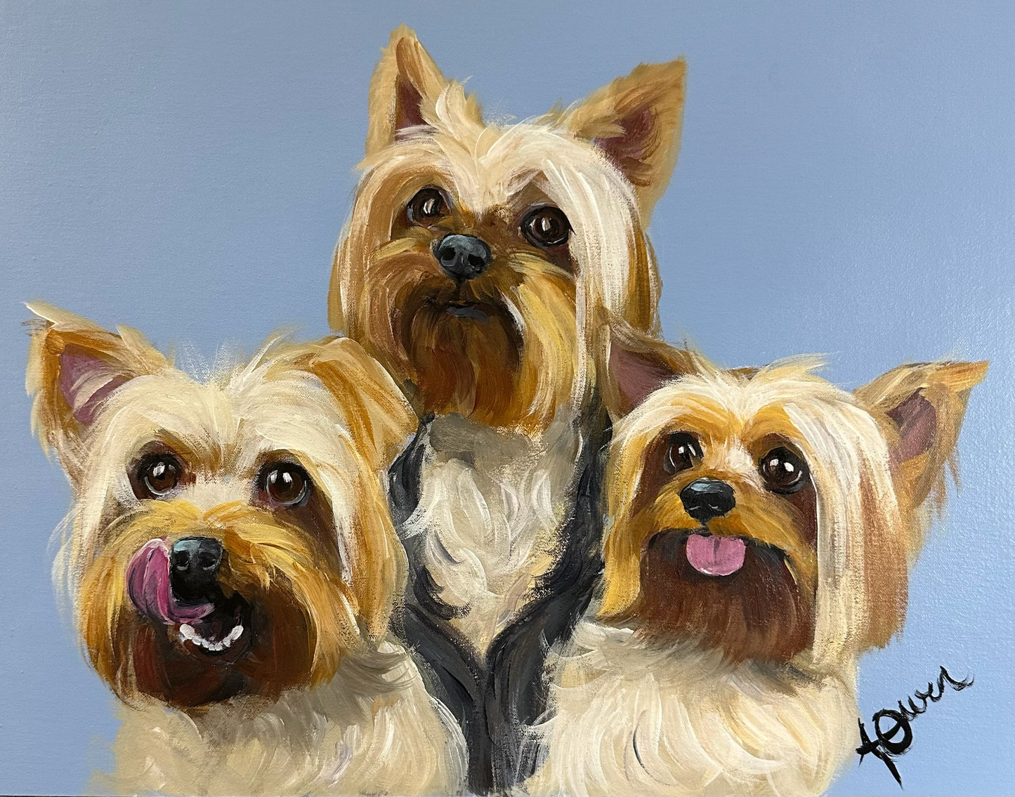 Cutstom Caricature Portraits on Gesso Board