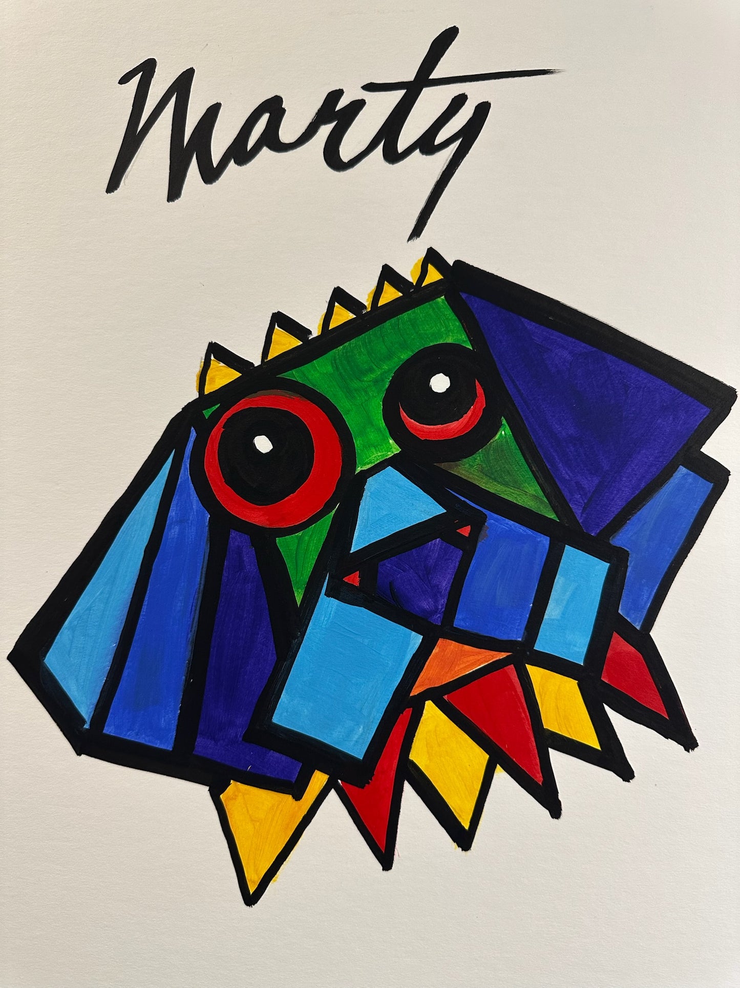 Abstract Style Caricature Portrait