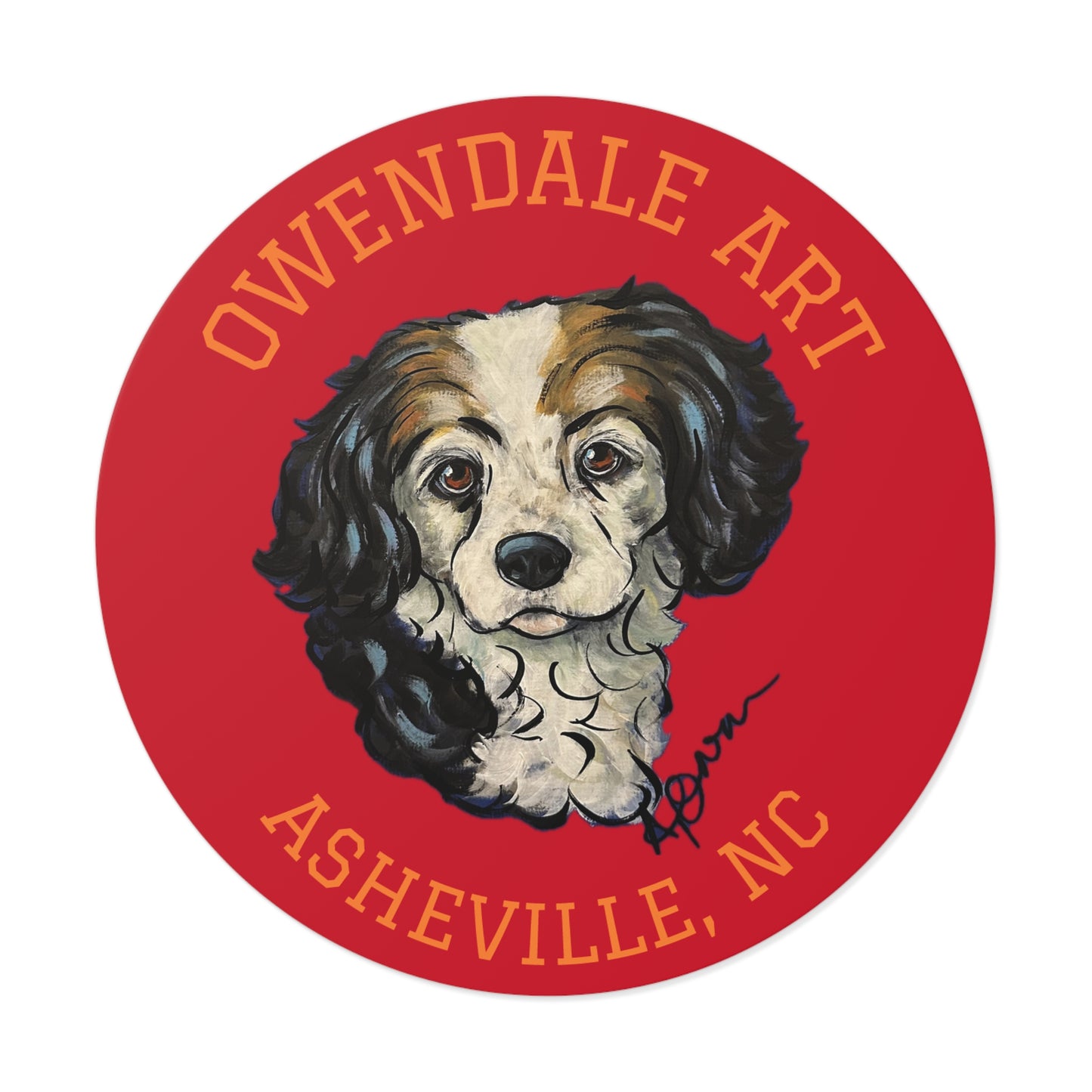 Owendale Art | Asheville, NC Logo - 4" Vinyl Sticker