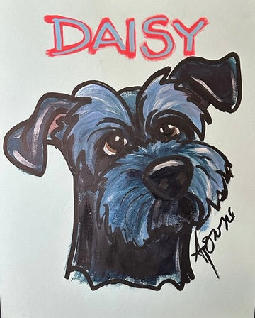 Vintage Cartoon Style Caricature Portrait