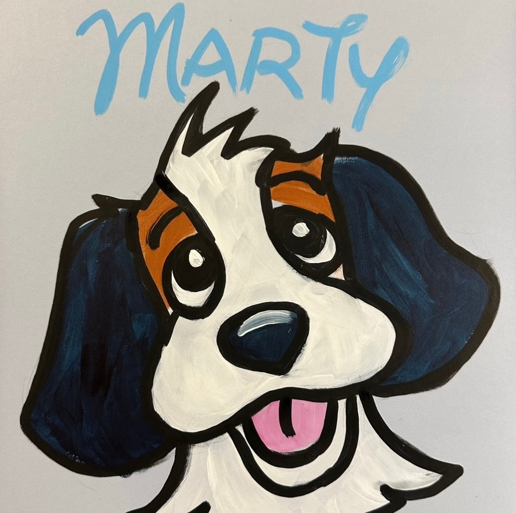 Vintage Cartoon Style Caricature Portrait
