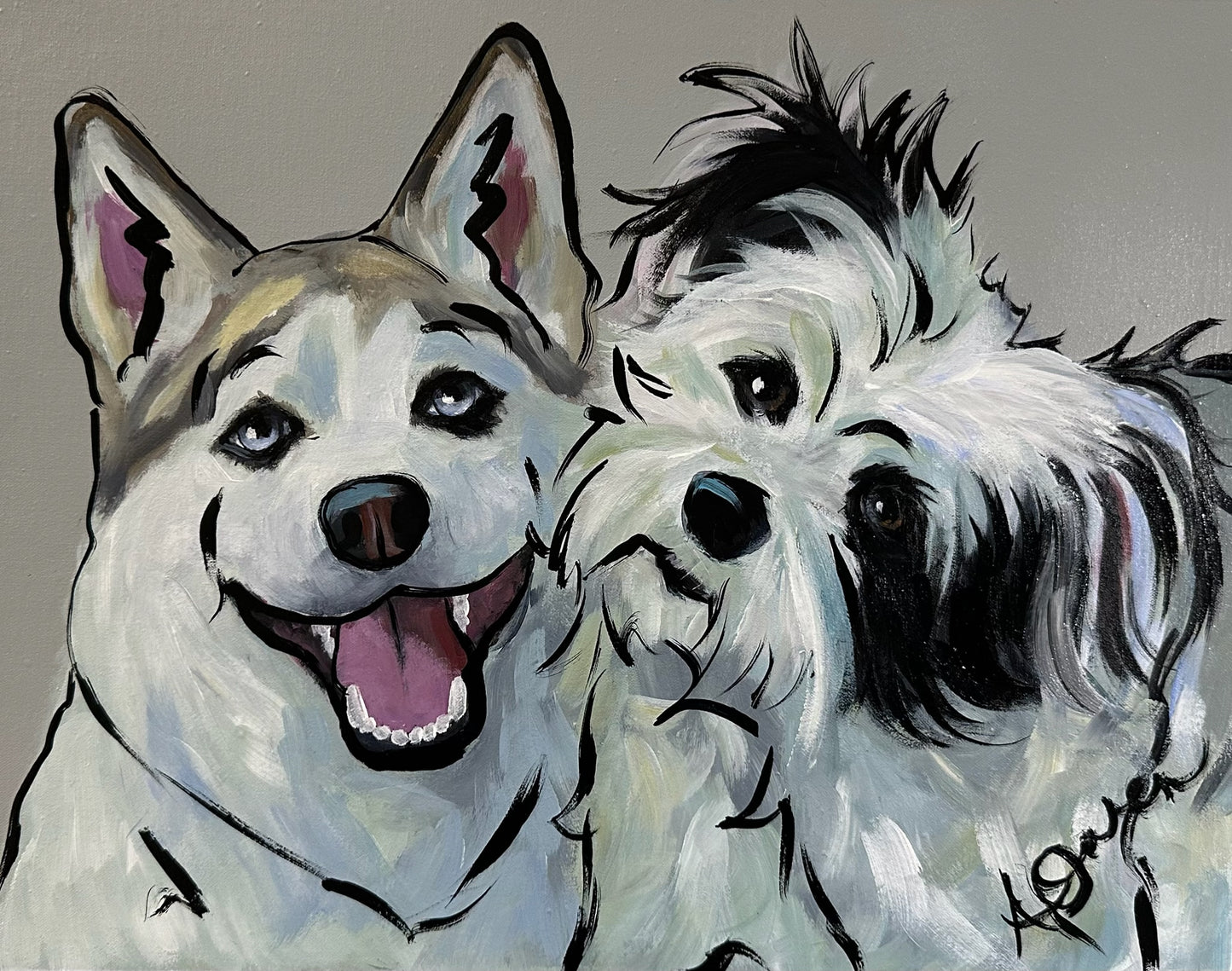 Cutstom Caricature Portraits on Gesso Board