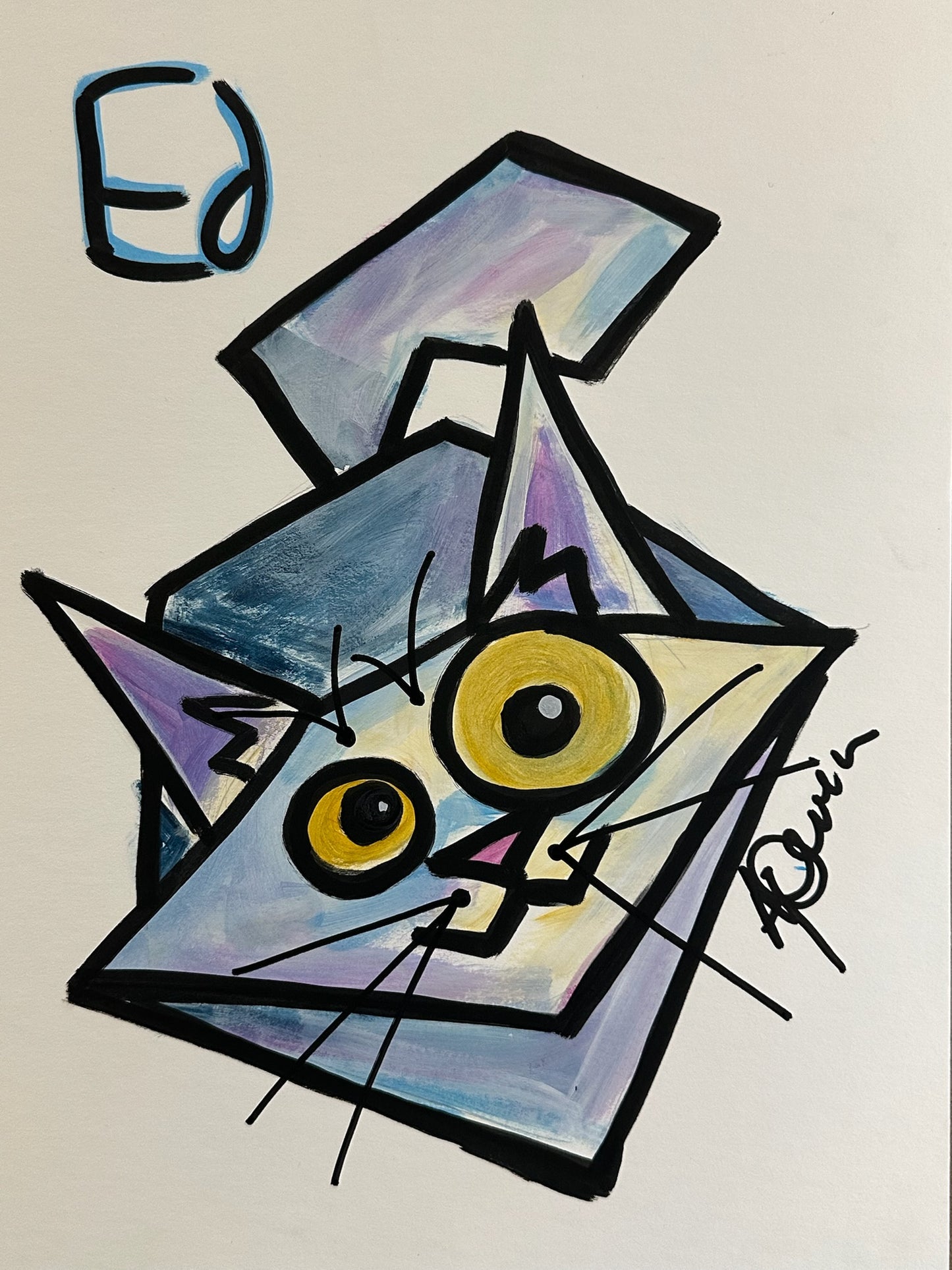 Abstract Style Caricature Portrait