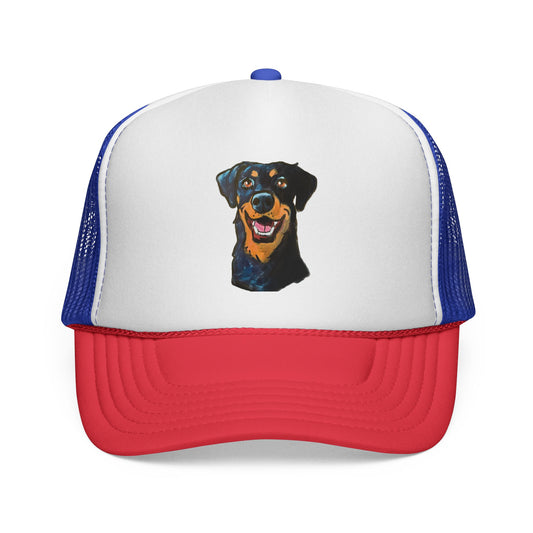 Custom Pet Caricature Portrait Trucker Hat