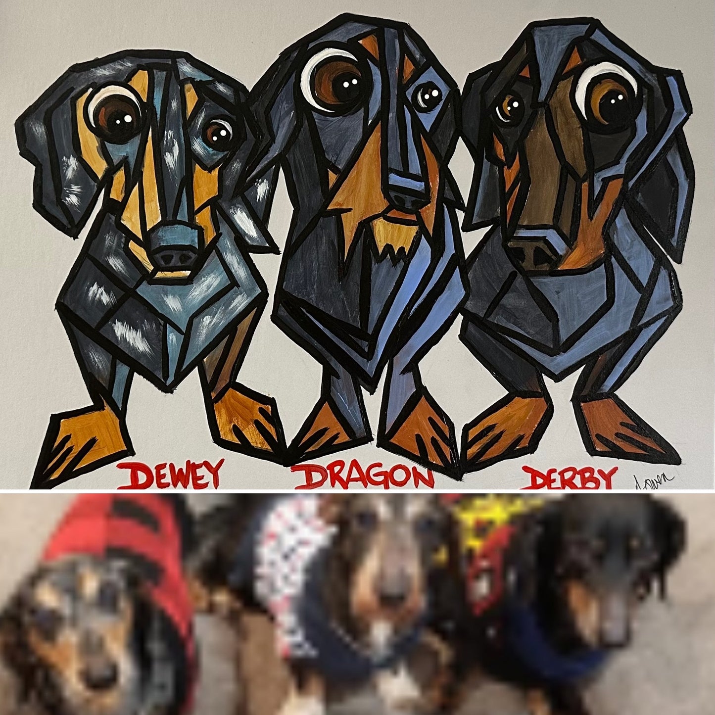 Abstract Style Caricature Portrait