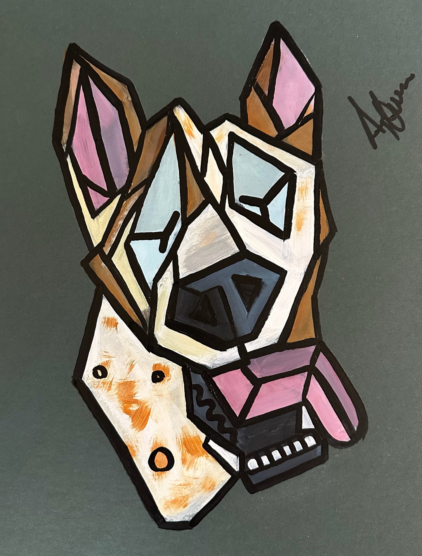 Abstract Style Caricature Portrait