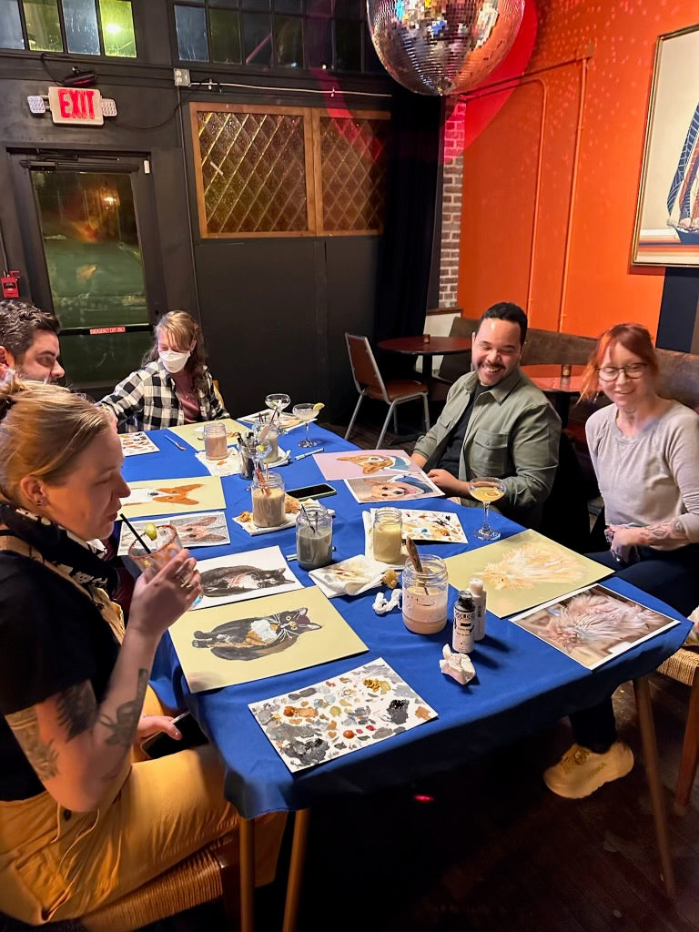 Cultivated Cocktails -  Paint Your Pet Class with Owendale Art - First Round On Us!
