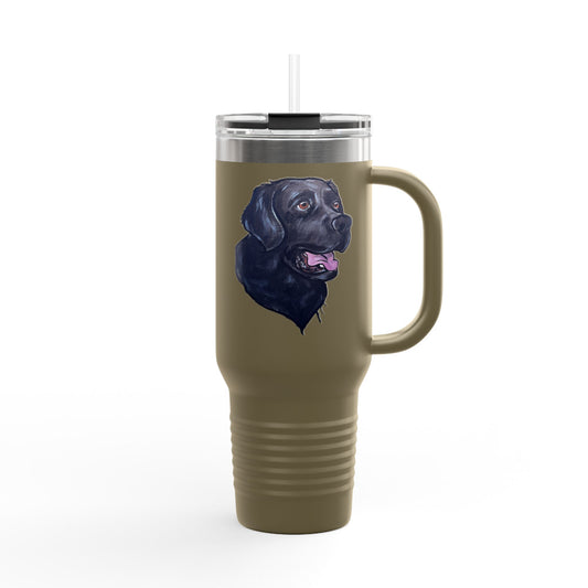 Personalized Dog Lover's Insulated Travel Mug, 40oz - Perfect for Coffee, Tea, Gifts for Pet Owners, Dog Lovers