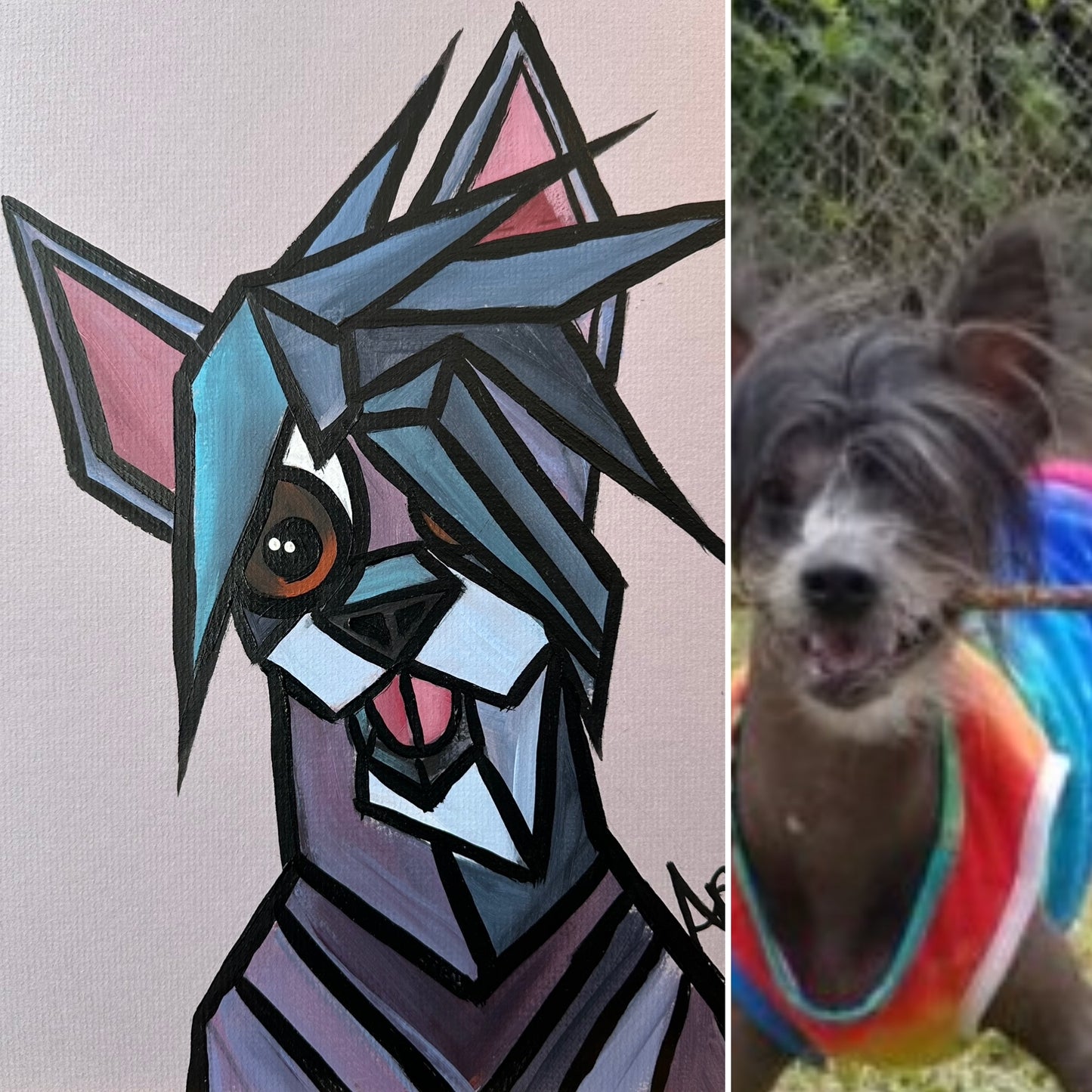 Abstract Style Caricature Portrait