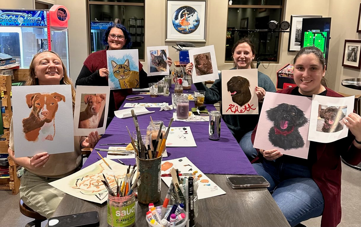 Cultivated Cocktails -  Paint Your Pet Class with Owendale Art - First Round On Us!