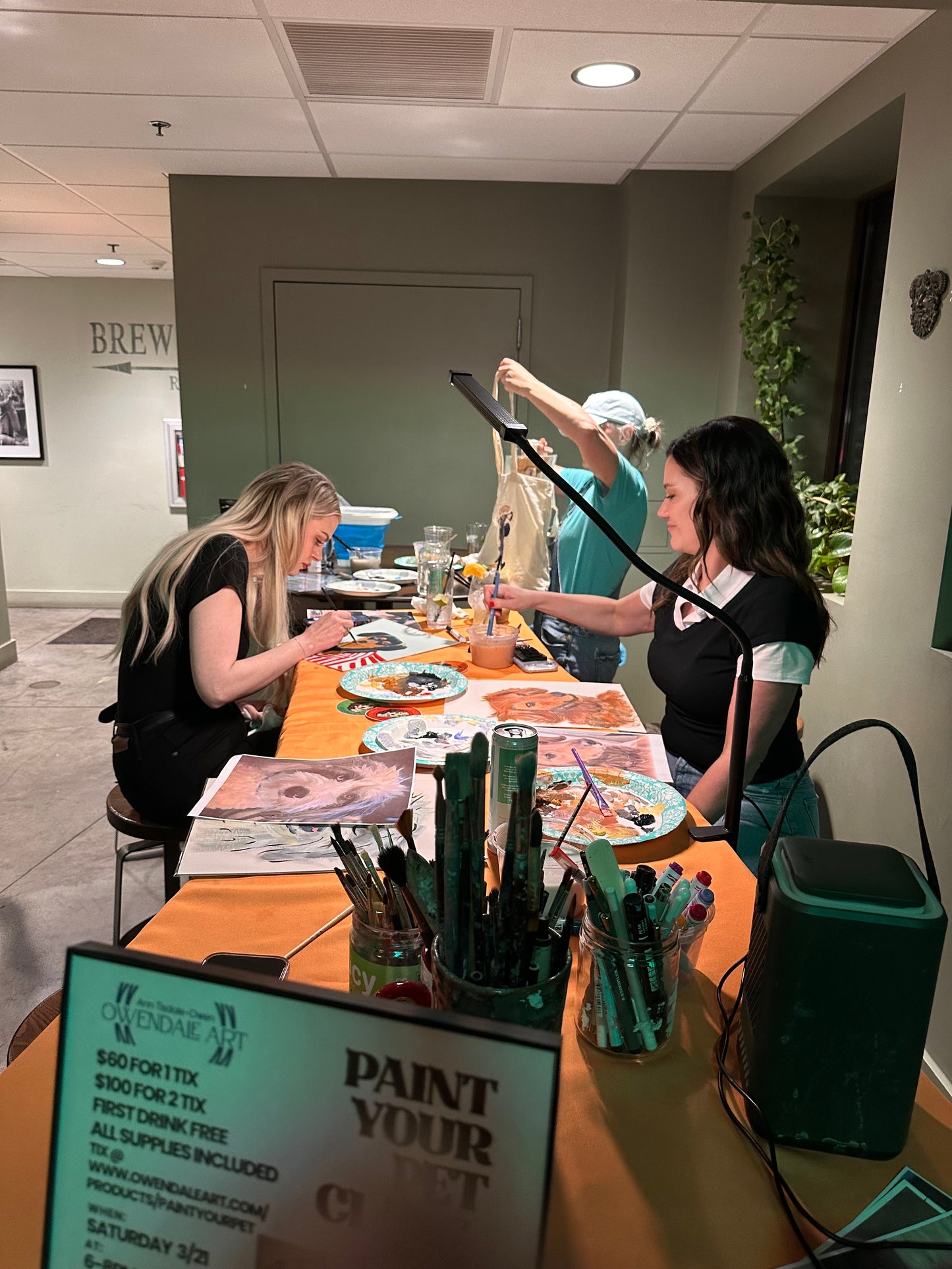 Cultivated Cocktails -  Paint Your Pet Class with Owendale Art - First Round On Us!