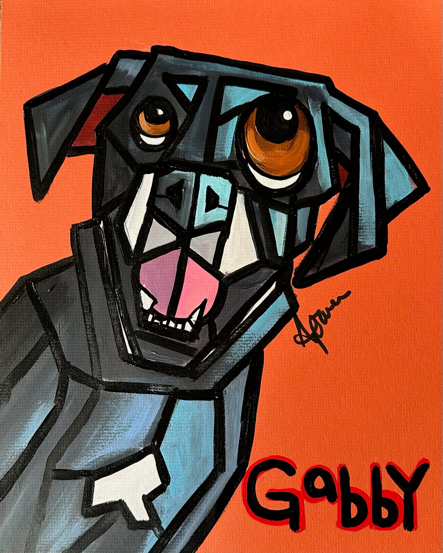 Abstract Style Caricature Portrait