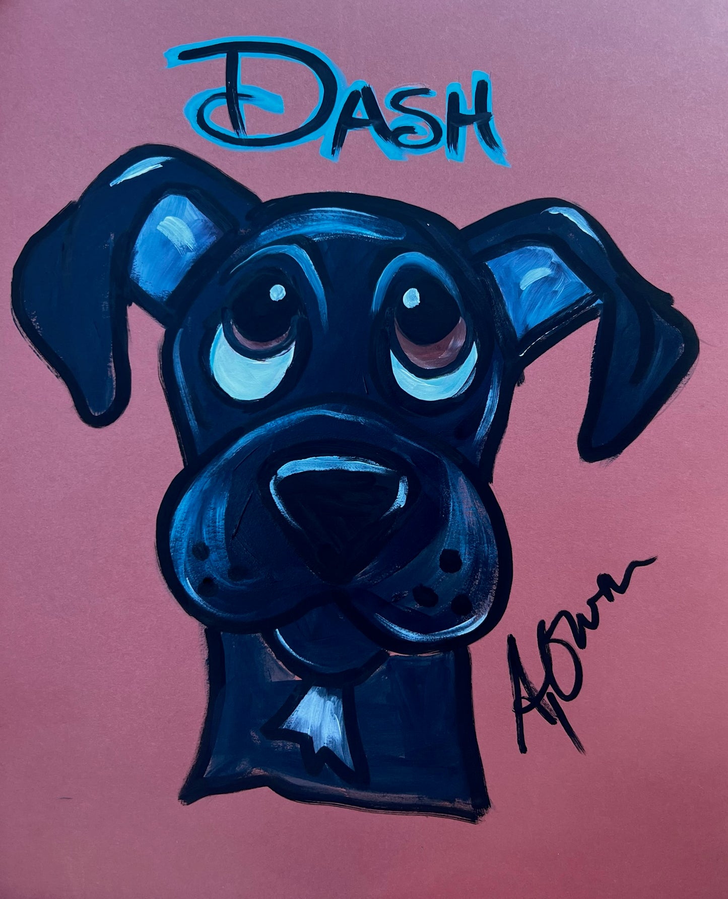 Vintage Cartoon Style Caricature Portrait