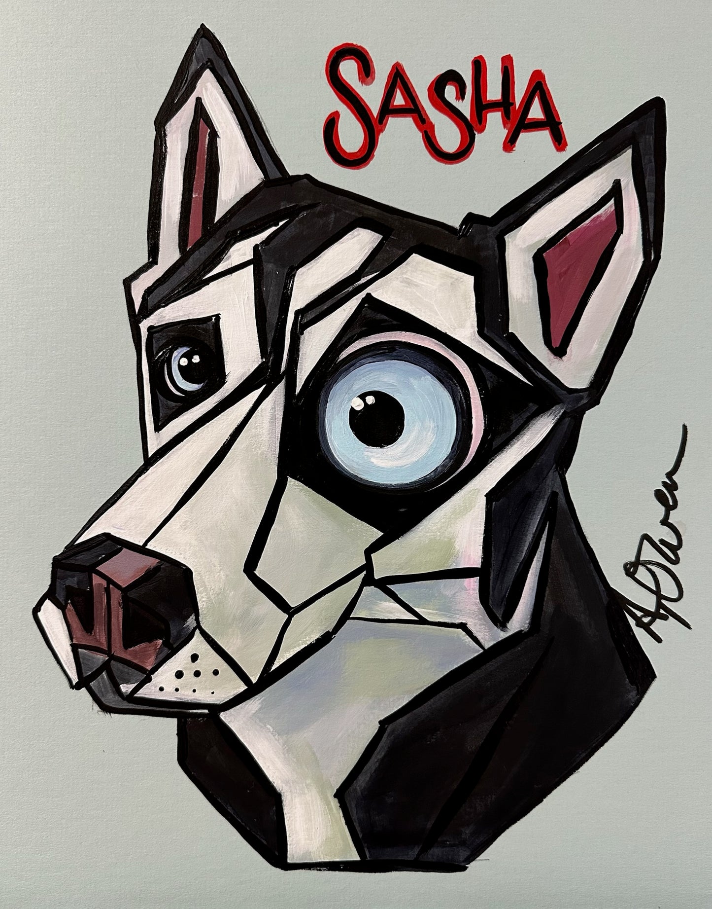 Abstract Style Caricature Portrait