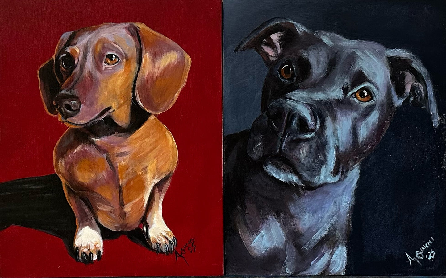 Custom Portraits on Gesso Board