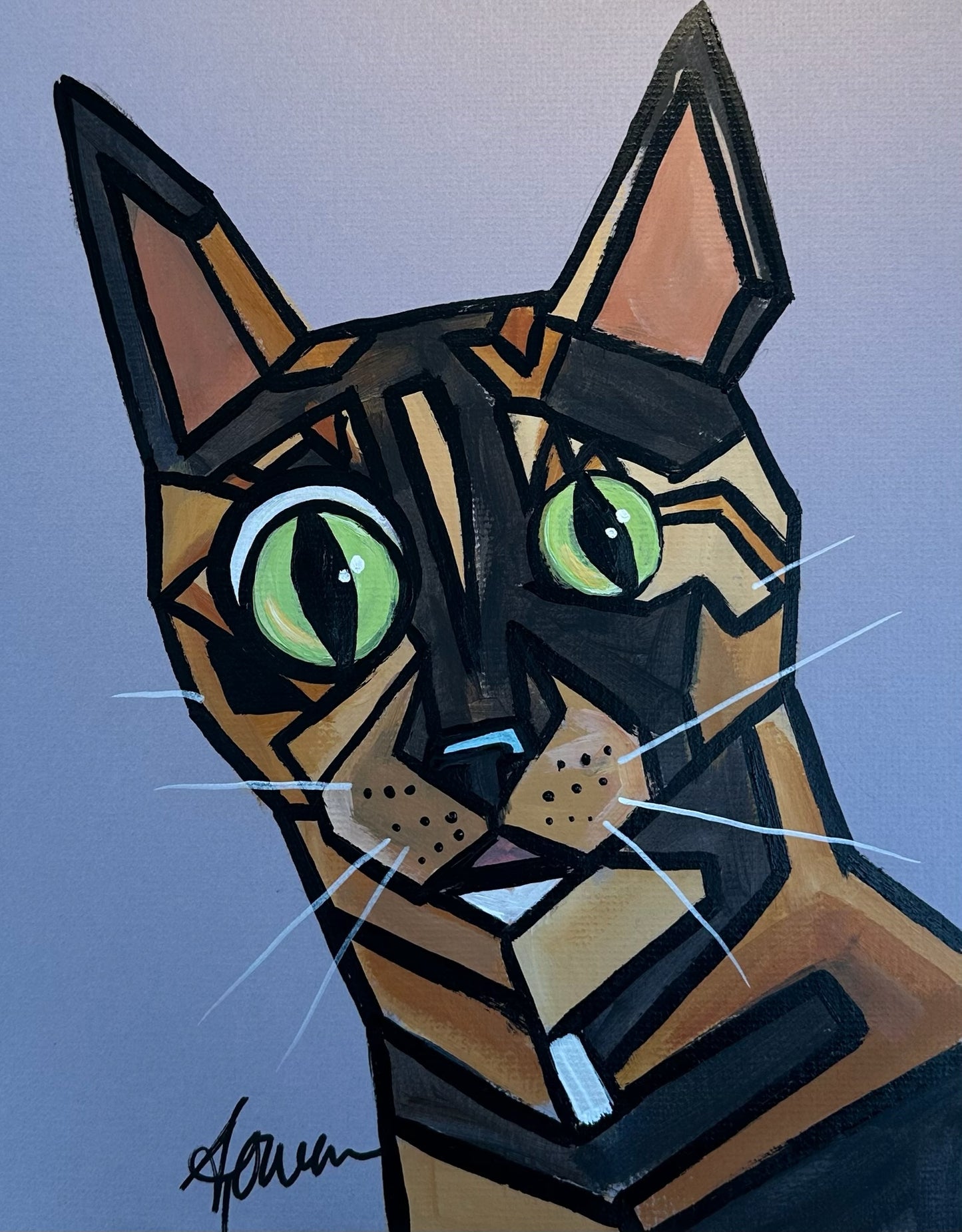 Abstract Style Caricature Portrait