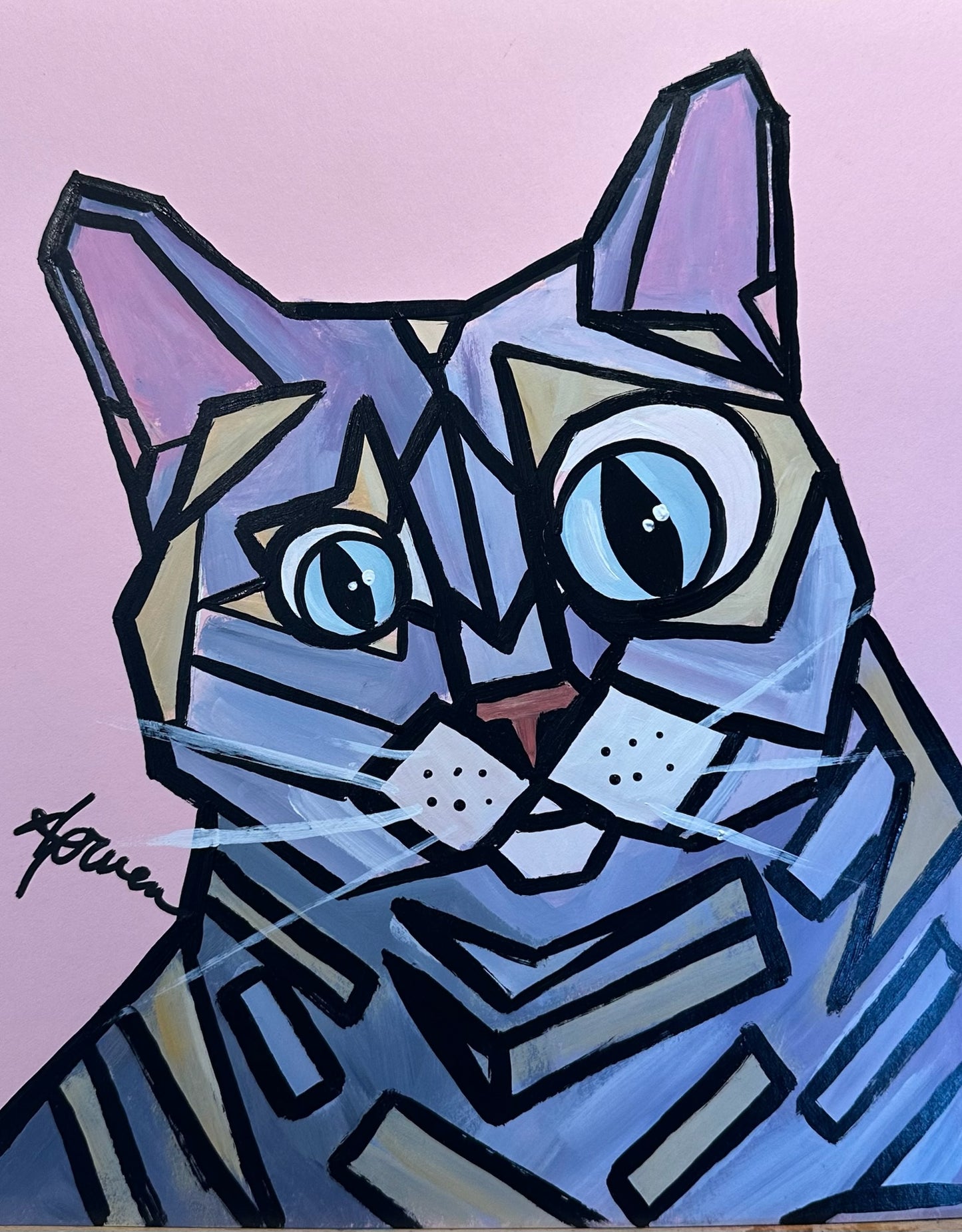 Abstract Style Caricature Portrait