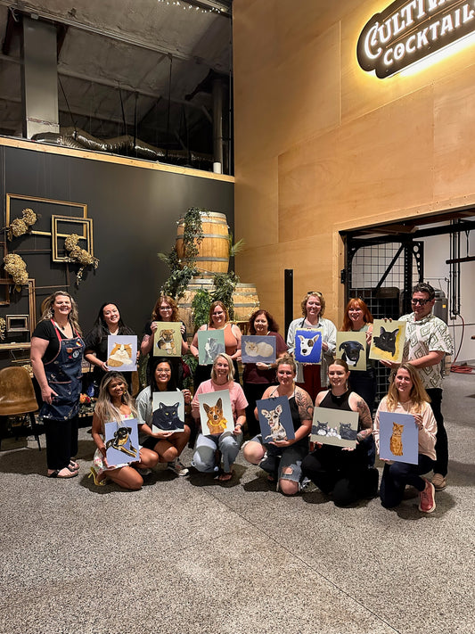 Cultivated Cocktails -  Paint Your Pet Class with Owendale Art - First Round On Us!