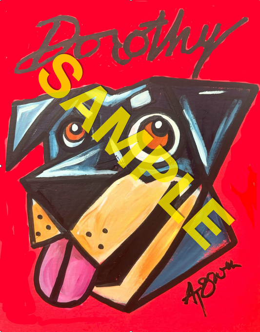 Abstract Style Caricature Portrait